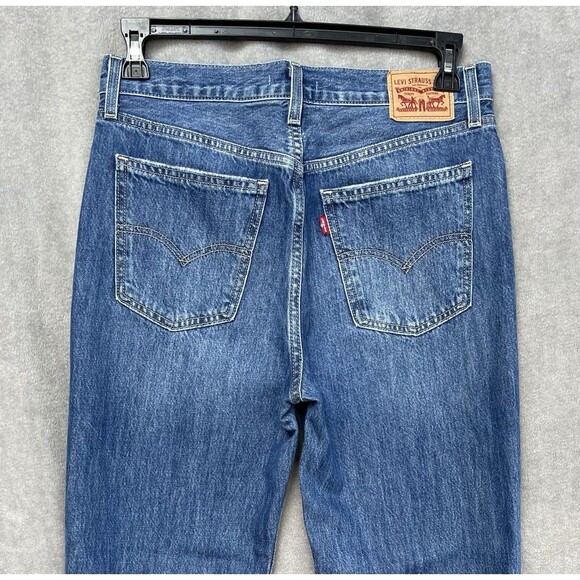 Levi’s Low Pro Straight Women’s Distressed Blue Jeans Size 29 - Picture 6 of 15